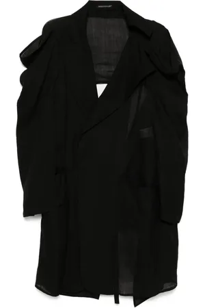 YOHJI YAMAMOTO Blazer i twill med bælte