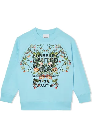 Burberry Sweatshirt med rund hals og Montage tryk