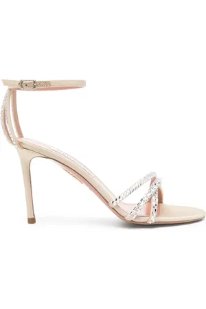 Aquazzura Sandaler 90 mm med krystaludsmykning