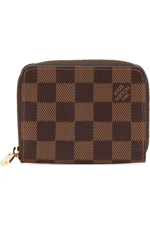LOUIS VUITTON 2020 Damier Ebene Zippy Purse coin pouch