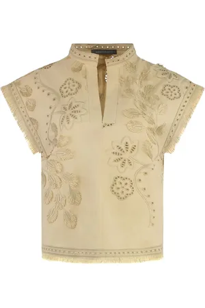 Alberta Ferretti Broderet bluse