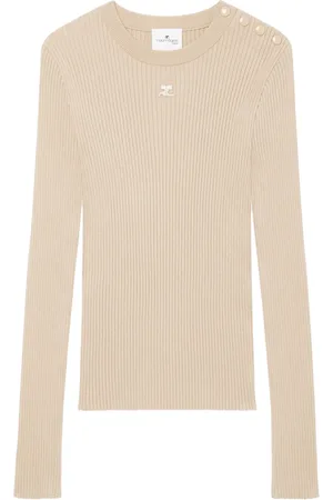 Courrèges Ribbet trøje med broderet logo
