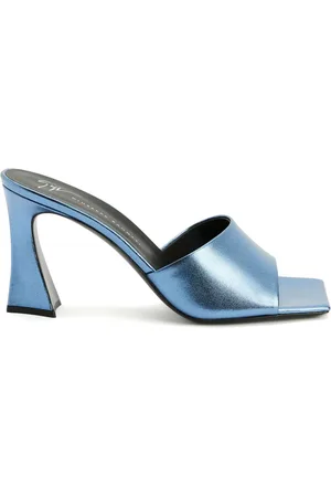 Giuseppe Zanotti Solhene 85mm mules i lakeret læder