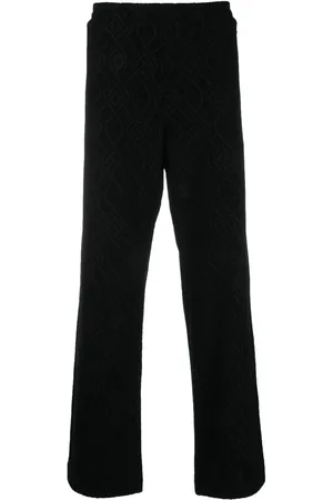 KOCHÉ Bukser med lige ben og monogram-mønster i jacquard