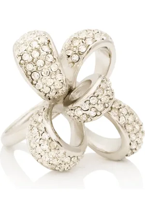 Kenneth Jay Lane Ring med krystaludsmykning