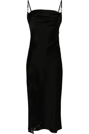 VERSACE Mellemlang barok-blondekjole i satin
