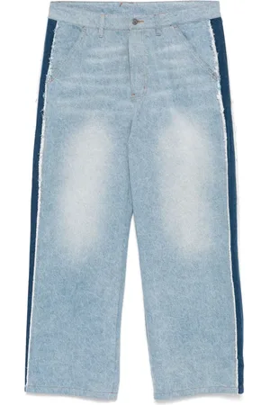 KIDSUPER STUDIOS X Ronaldinho jeans med striber