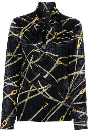 VERSACE Skjorte med rebtryk