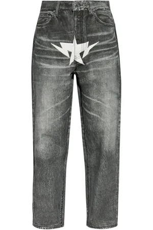 A Bathing Ape Jeans med lige ben og tryk