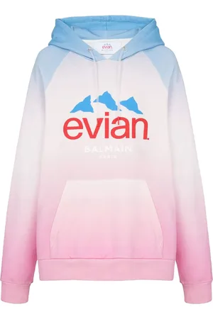 Balmain X Evian hættetrøje med graduerende effekt