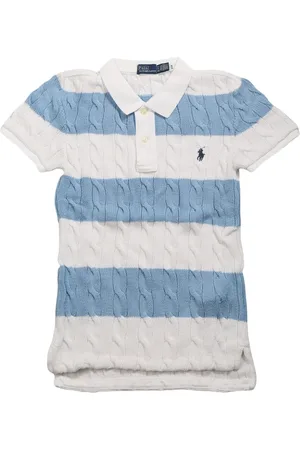 Ralph Lauren Striped cable-knit polo shirt