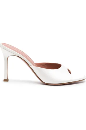 Amina Muaddi Alexa 105mm mules i satin