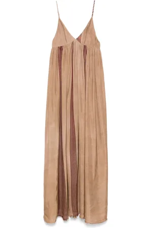 UMA WANG Lang kjole med stribedetalje