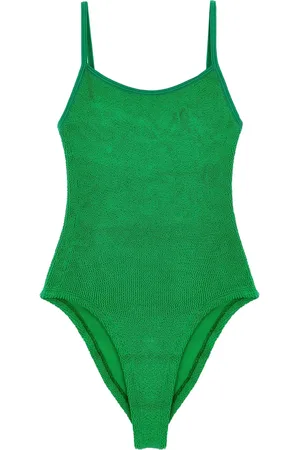 Hunza G Pamela badedragt med krøllet finish