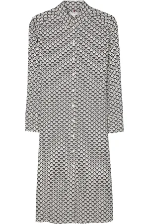 Tommy Hilfiger Midi skjortekjole med grafisk tryk