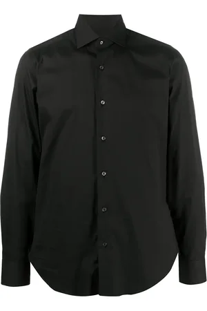 BARBA Skjorte i poplin med spread-krave