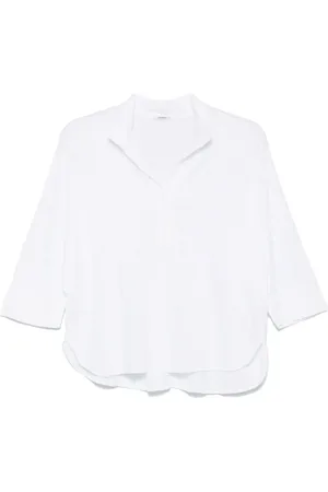 TRANSIT Jerseytop i hør