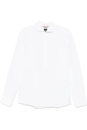 HUGO BOSS Skjorte med slub-tekstur