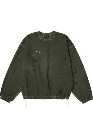THUG CLUB Sweatshirt med slitageeffekt