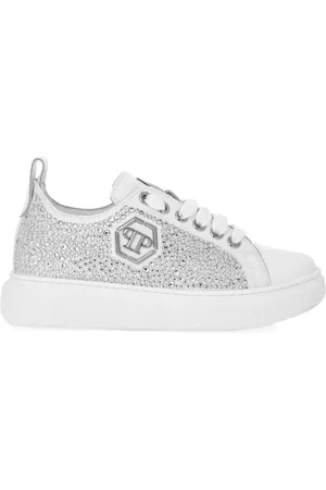 Philipp Plein Sneakers med krystaludsmykning