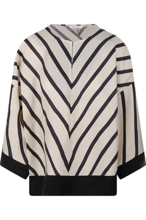 By Malene Birger Cicie bluse med chevron-tryk