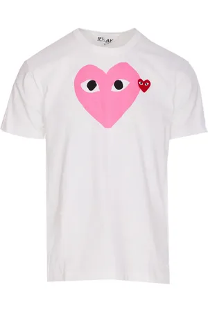Comme des Garçons T-shirt i bomuld med hjertetryk