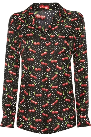 Philipp Plein Cherries silkeskjorte