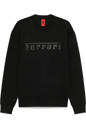 FERRARI Sweatshirt i scuba med logo