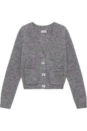 Ganni Cardigan med meleret effekt