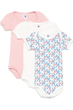 Petit Bateau Bodysuits i bomuld (sæt med tre)