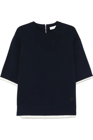 Lanvin T-shirt med kontrastkant