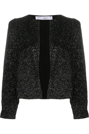 IRO Cropped jakke med pailletter