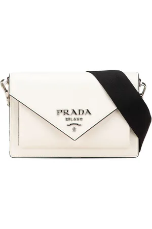 Prada Mini kuvertformet crossbody-taske i saffianolæder fra 2013-2024