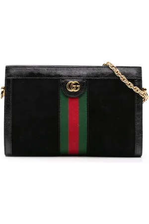 Gucci Lille Ophidia Chain crossbody-taske i ruskind fra 2016-2024
