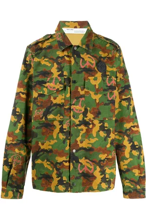 OFF-WHITE Skjorte med kamuflage-tryk