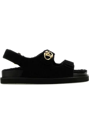 VALENTINO GARAVANI Sandaler med imiteret pels