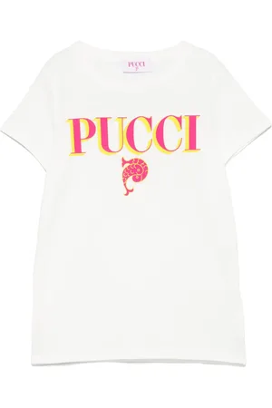 PUCCI Junior T-shirt med logotryk