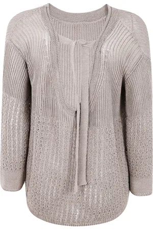 Max Mara Strikket sweater med åben ryg