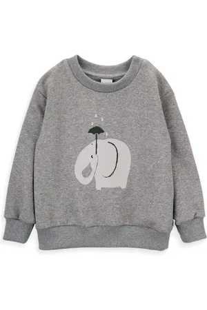 KNOT Sweatshirt med elefanttryk