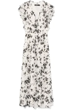 Ralph Lauren Georgette-kjole med blomstertryk