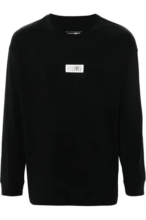 Maison Margiela Langærmet T-shirt med nummermærke