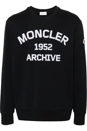 Moncler Sweatshirt med flock-tekstur og logo