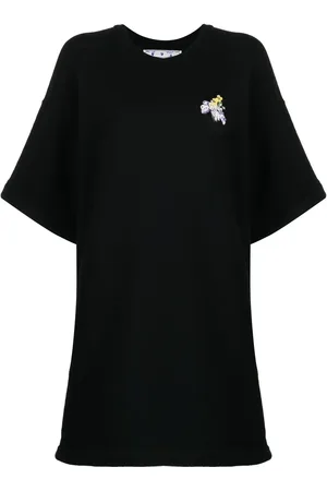 OFF-WHITE Blomstret T-shirt-kjole