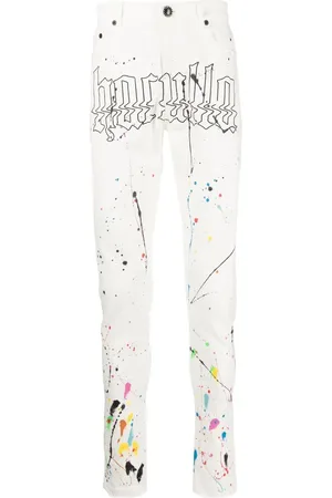 HACULLA Jeans med smal pasform og malingtryk