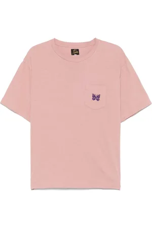 Pins & Needles T-shirt med sommerfuglebroderi