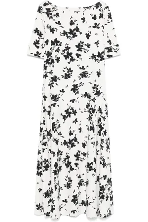 Ralph Lauren Mellemlang kjole med blomstertryk