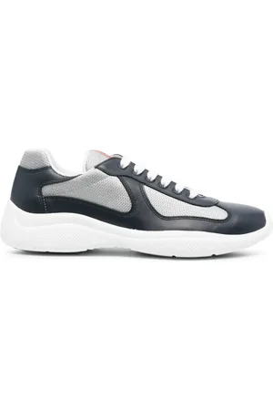 Prada Og sølv Americas Cup-sneaker