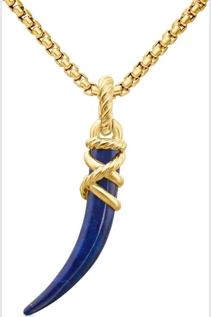 David Yurman Tusk amulet i 18 karat gulguld (42 mm)