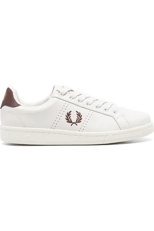 Fred Perry Sneakers i læder med broderet logo
