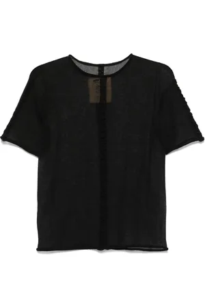 UMA WANG Halv-gennemsigtig T-shirt